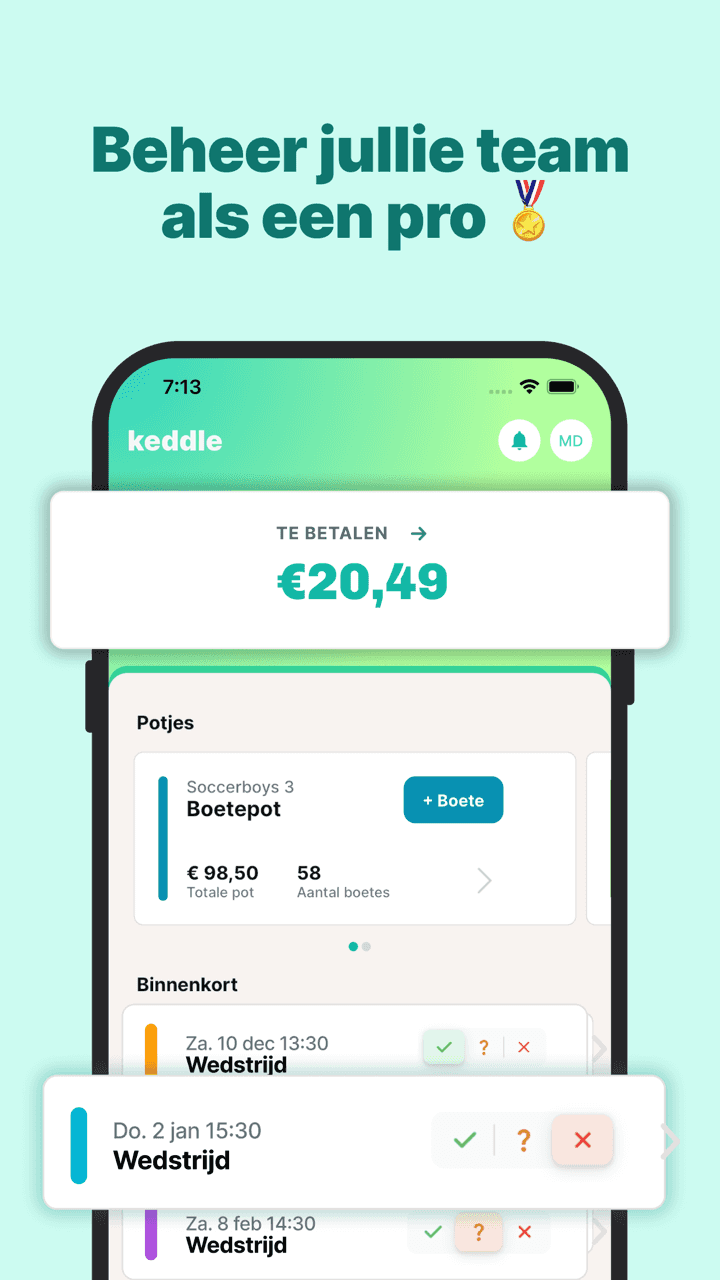 Keddle iPhone app screenshot